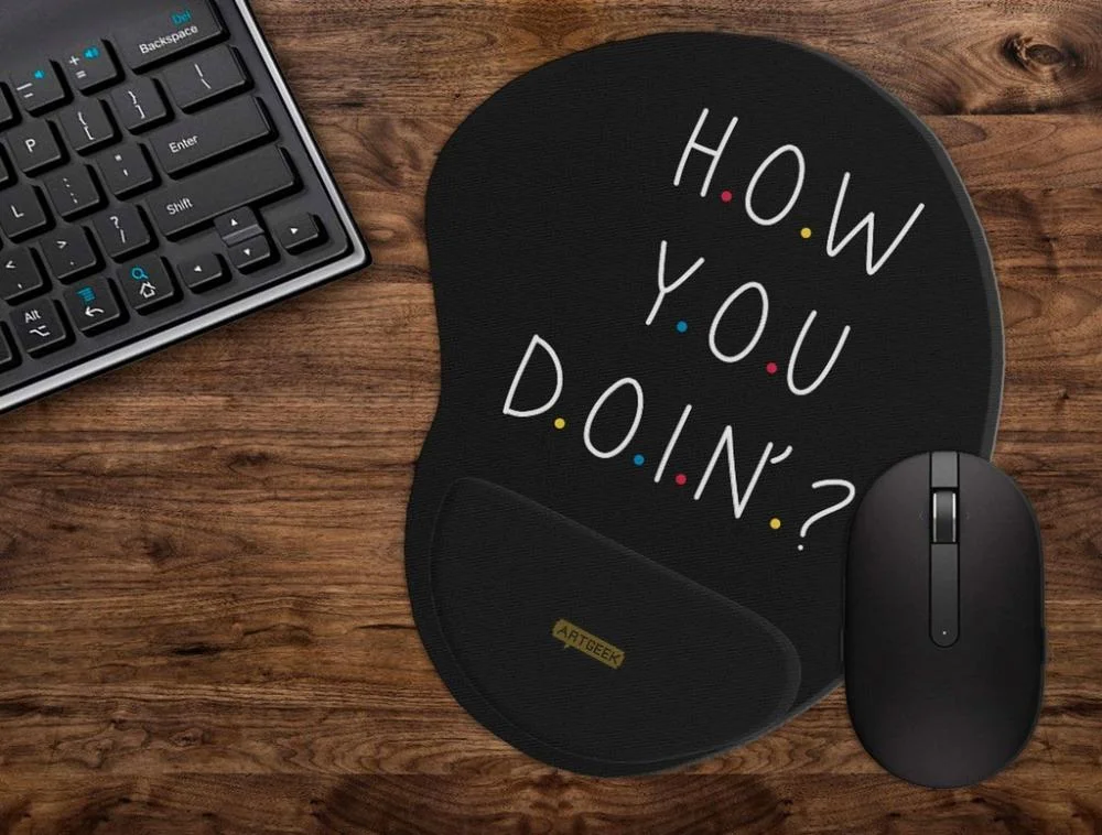 Mouse Pad Starnerd Ergonômico How You Doing Black Mouse Pad Starnerd Ergonômico How You Doing Black