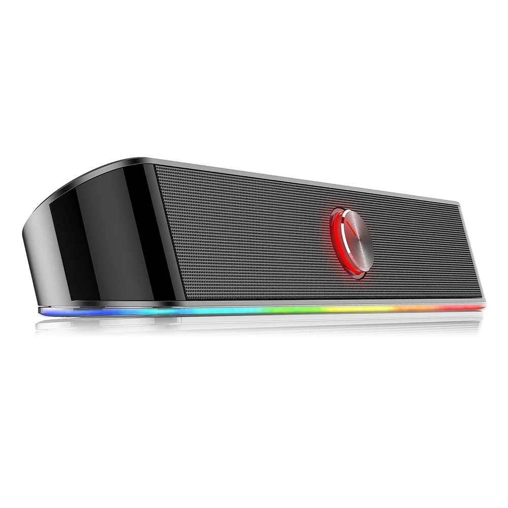 Soundbar Gamer Redragon Adiemus, Design Minimalista, USB, Iluminação RGB Touch Led 6w - GS560