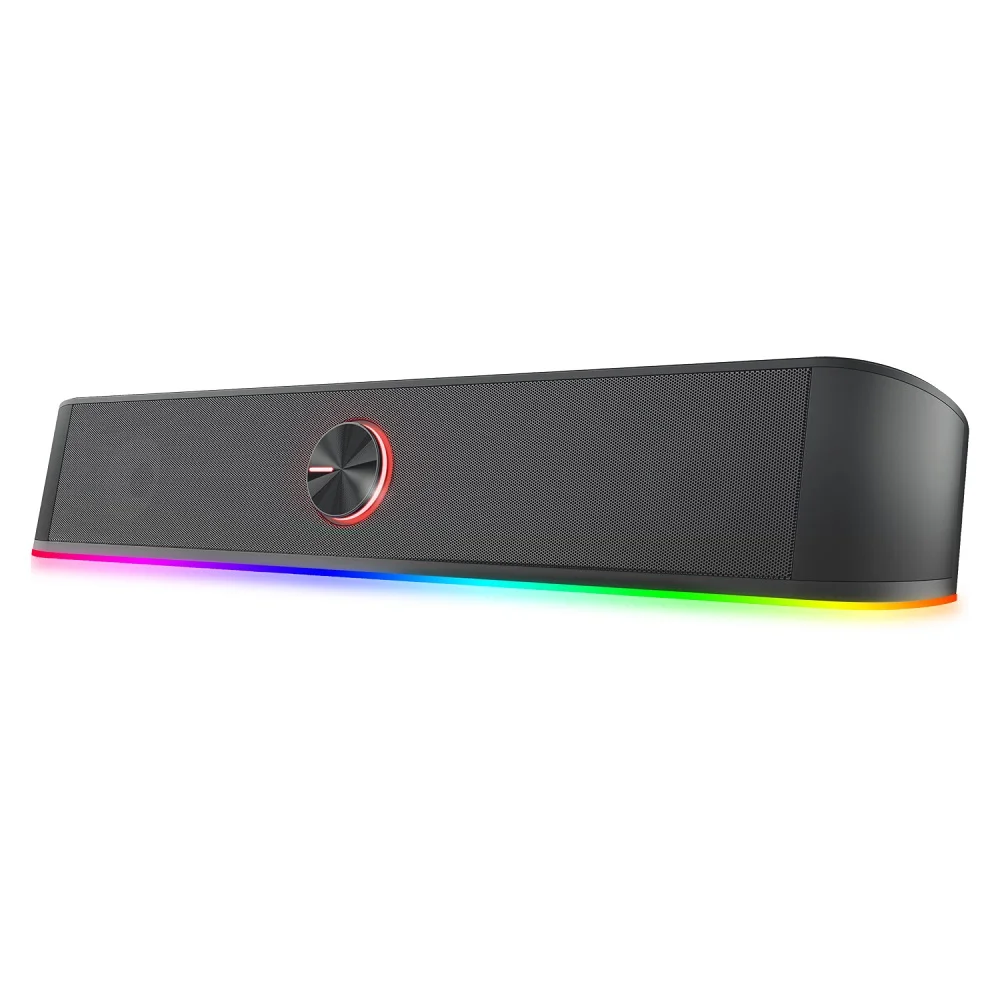 Soundbar Gamer Redragon Adiemus, Design Minimalista, USB, Iluminação RGB Touch Led 6w - GS560
