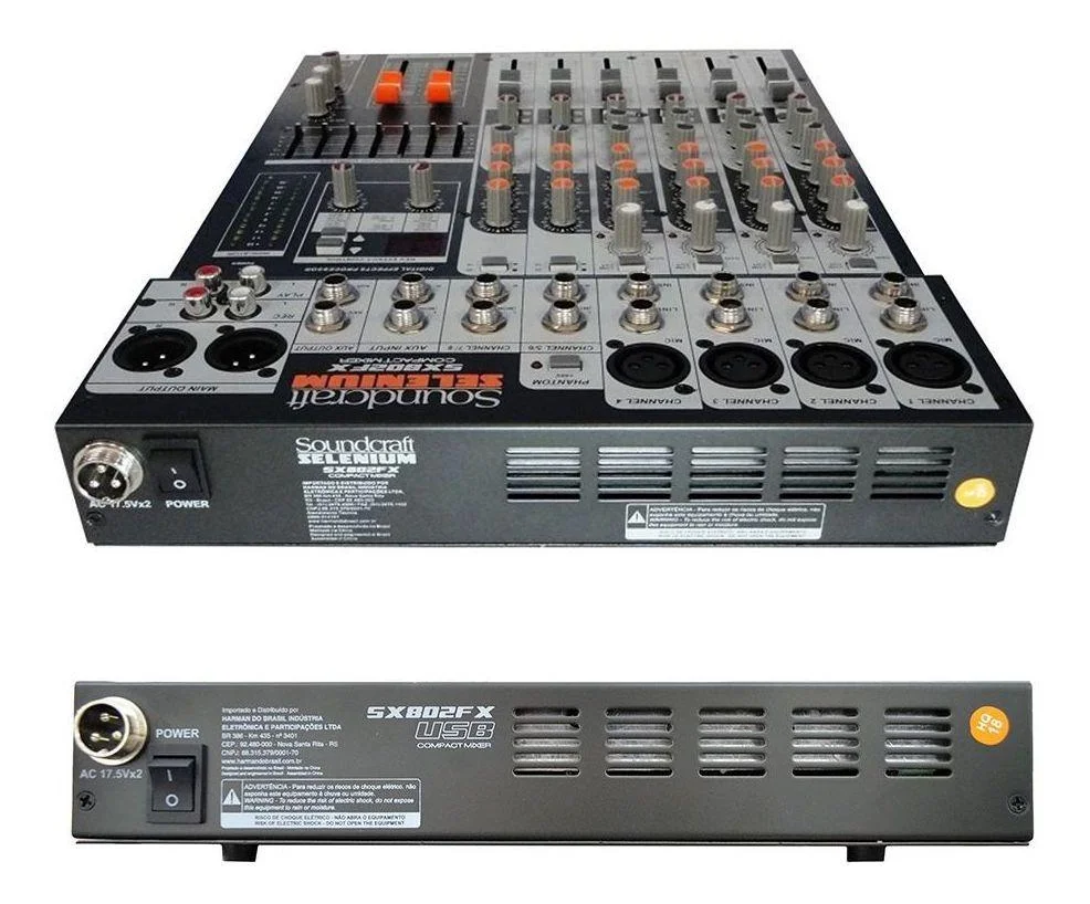Mixer Analogico Soundcraft Sx802Fs Usb 8 Kabum