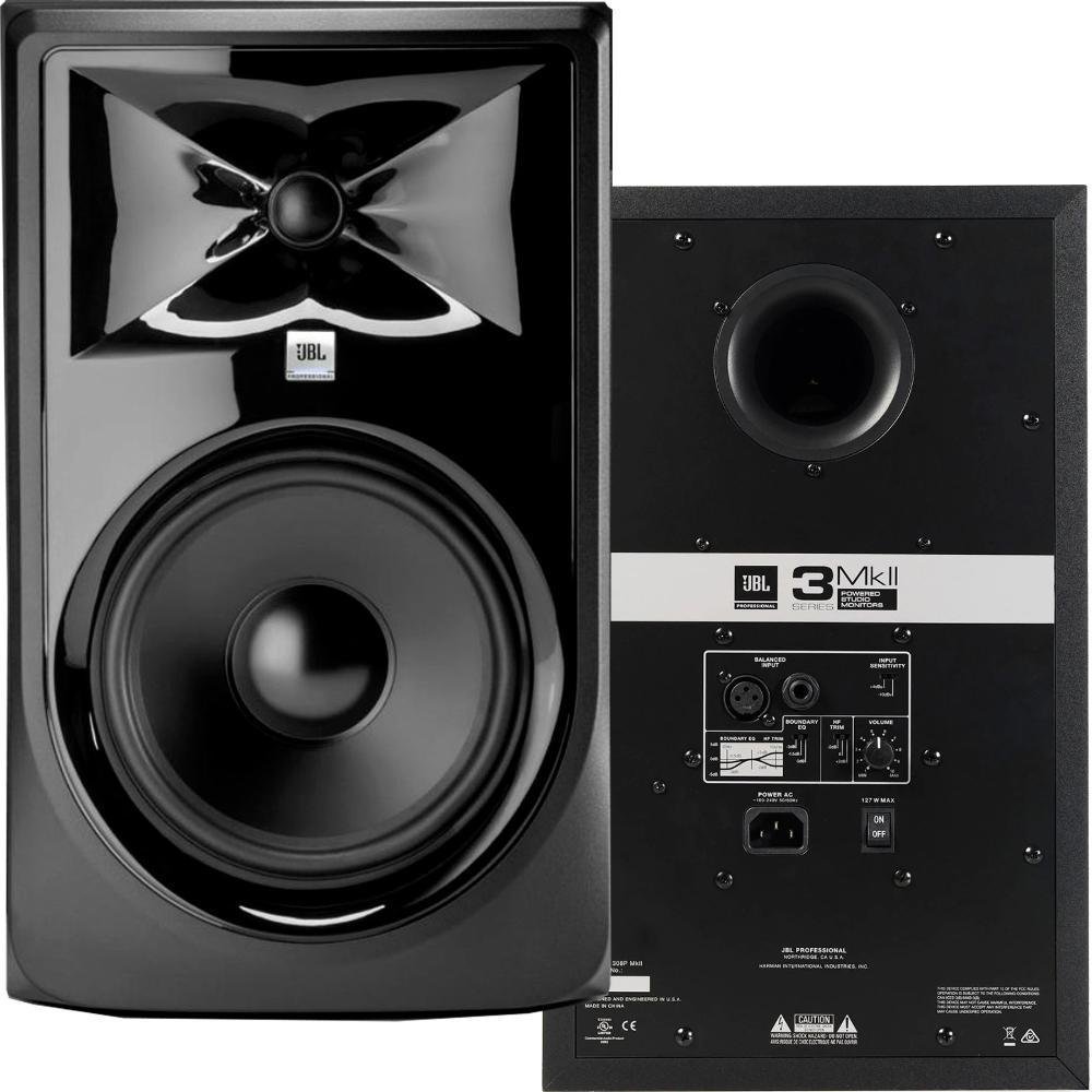 JBL 308P MKII - Monitor de Referência JBL 308P MKII Ativa - Preto