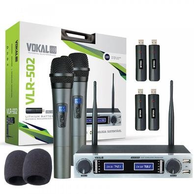 DESCRIÇÃOUtilizando-se de tecnologia sustentável, com a sua bateria de Lithium recarregável, o novo Vokal VLR-502 é um microfone sofisticado e inovado