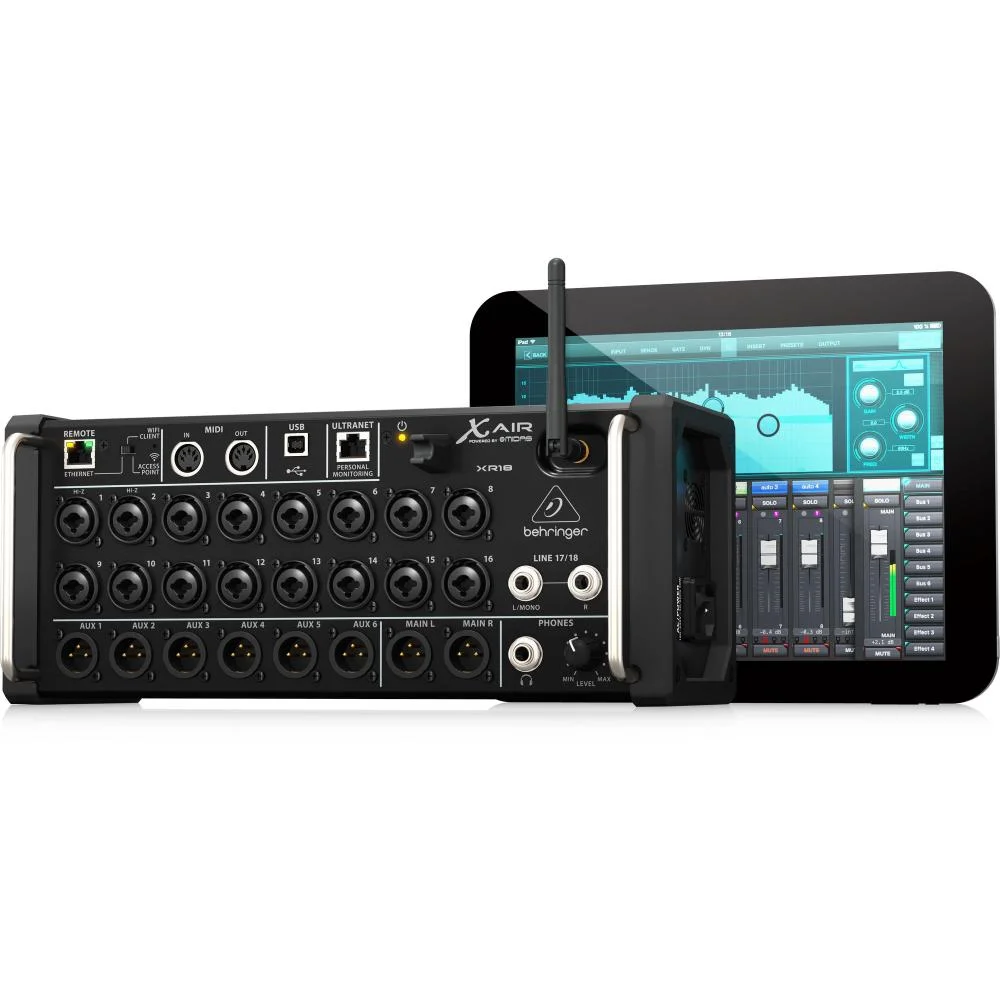 美品　Behringer X AIR XR18 オーディオインターフェイス Mesa Digital Behringer XR18 X Air Mixer 18 Canais USB Wi-Fi