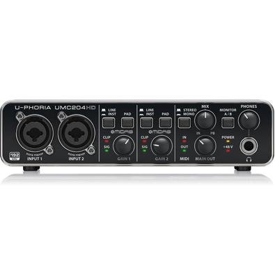 U-PHORIA UMC204HDO incrível U-PHORIA UMC204HD preenche a lacuna entre sua criatividade e seus fãs. Este estúdio USB 2.0 incrivelmente rápido em uma ca