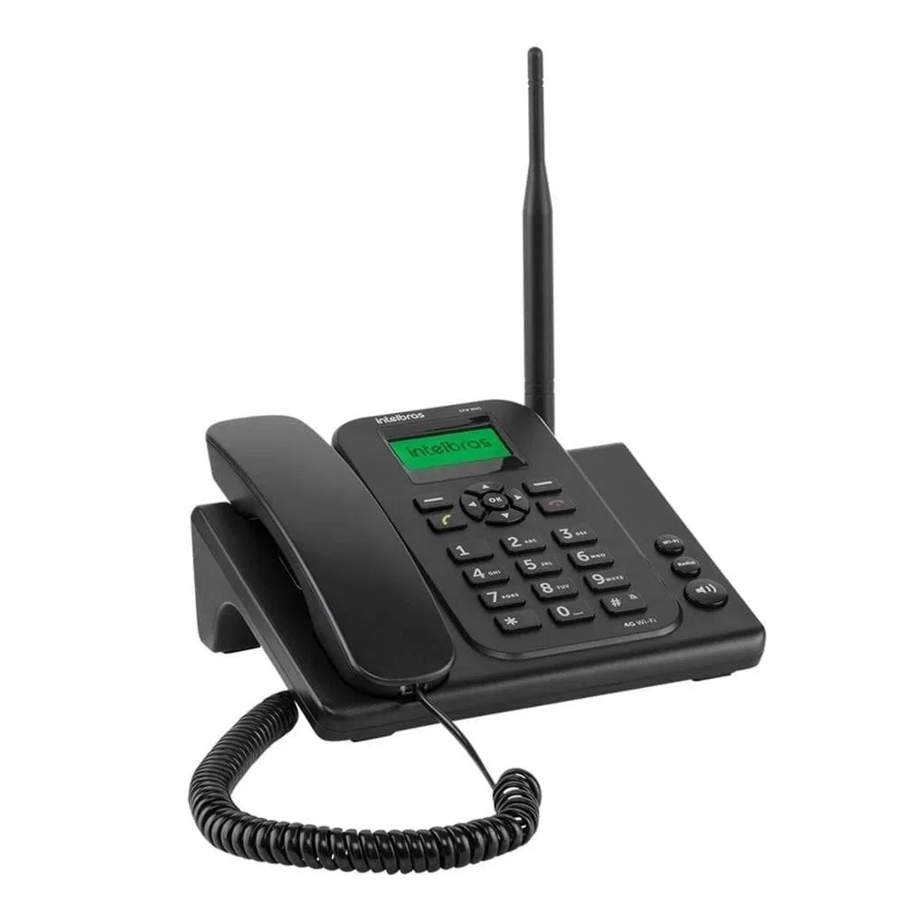 Imagem 2 de 5 do produto Telefone Celular Fixo Intelbras Cfw 9041, 4G, Com Wi-fi, Bivolt, Preto - 4119041