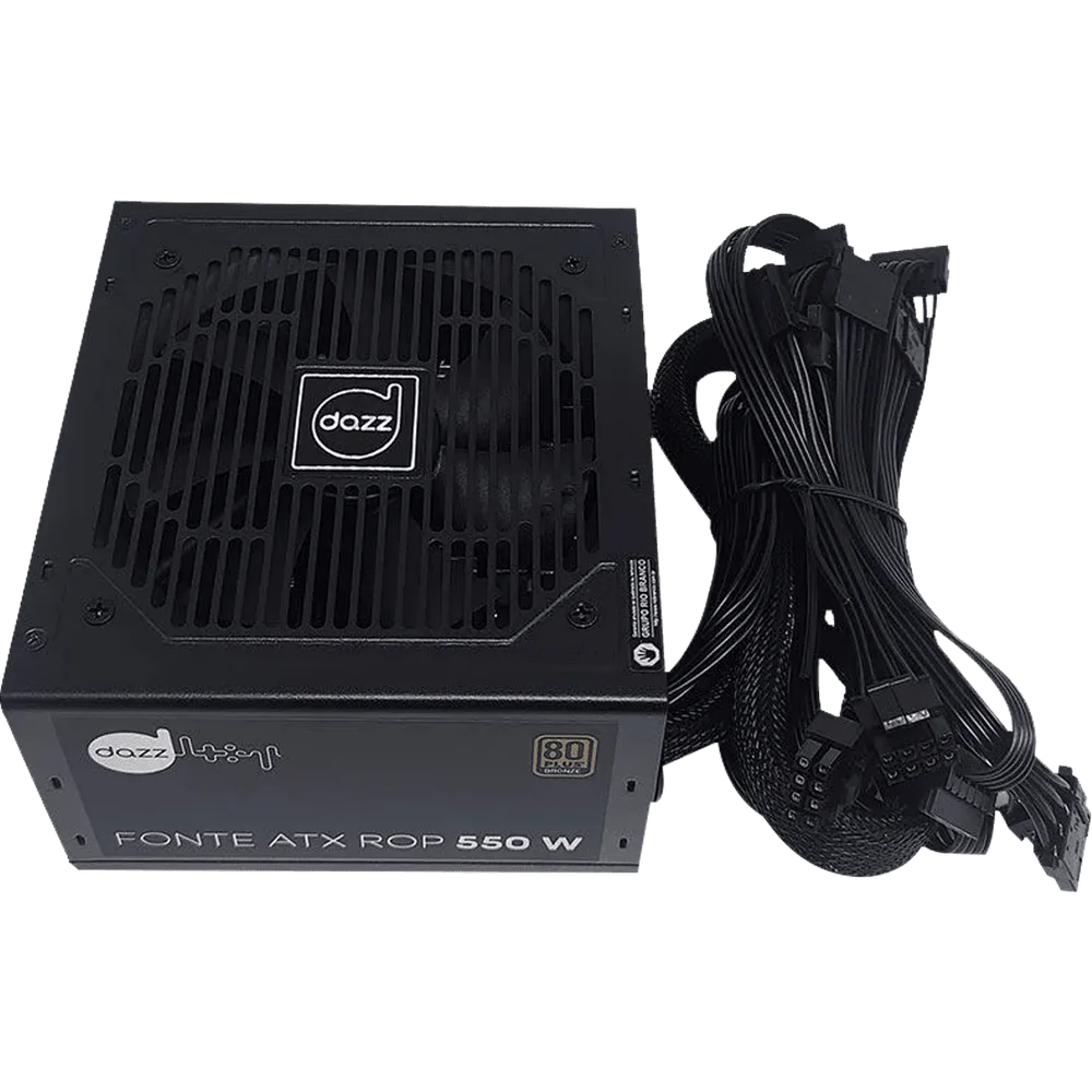Imagem 4 de 5 do produto Fonte Dazz Rop ATX, 550W, 80 Plus Bronze, PFC Ativo