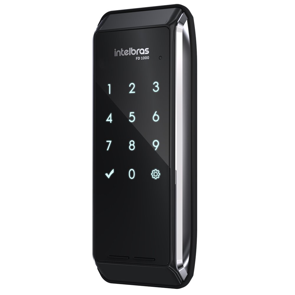 Fechadura Digital Intelbras FD 1000 de Sobrepor Com SenhaAté 9 Senhas Alimentação por Pilhas