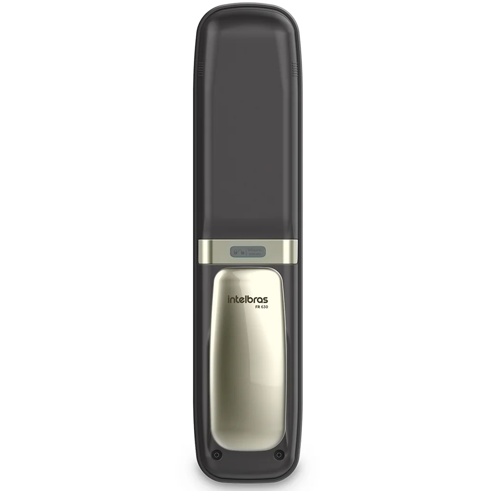 Imagem 5 de 5 do produto Fechadura Digital Intelbras FR630 Push & Pull 4 em 1 Impressão Digital Senha Tag Chave Preta e Gold
