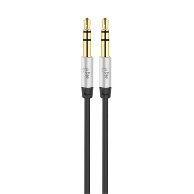 Cabo De Áudio Estéreo P2xp2, Alta Definição, Conectores Banhados A Ouro 24k, 1 Metro, Preto, P3510hd, Elg