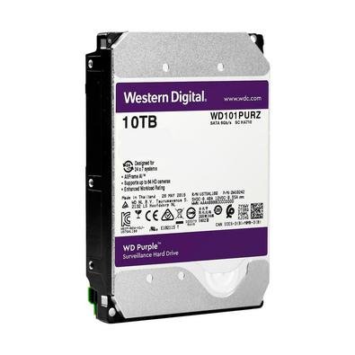 WD Purple Surveillance é um HD 10TB para vigilância eletrônica/CFTV. Além de possuir garantia de 3 anos, o HD Purple conta com tecnologia AllFrame™, q