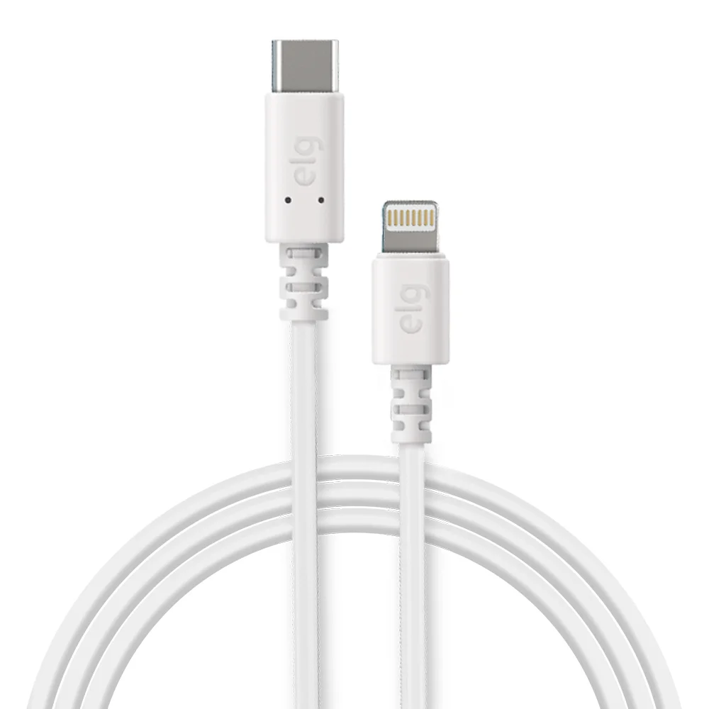 Imagem 2 de 5 do produto Cabo Usb-c Para Lightning, Carga Rápida 15w 3a, 1 Metro, Branco, Tcl10, Elg