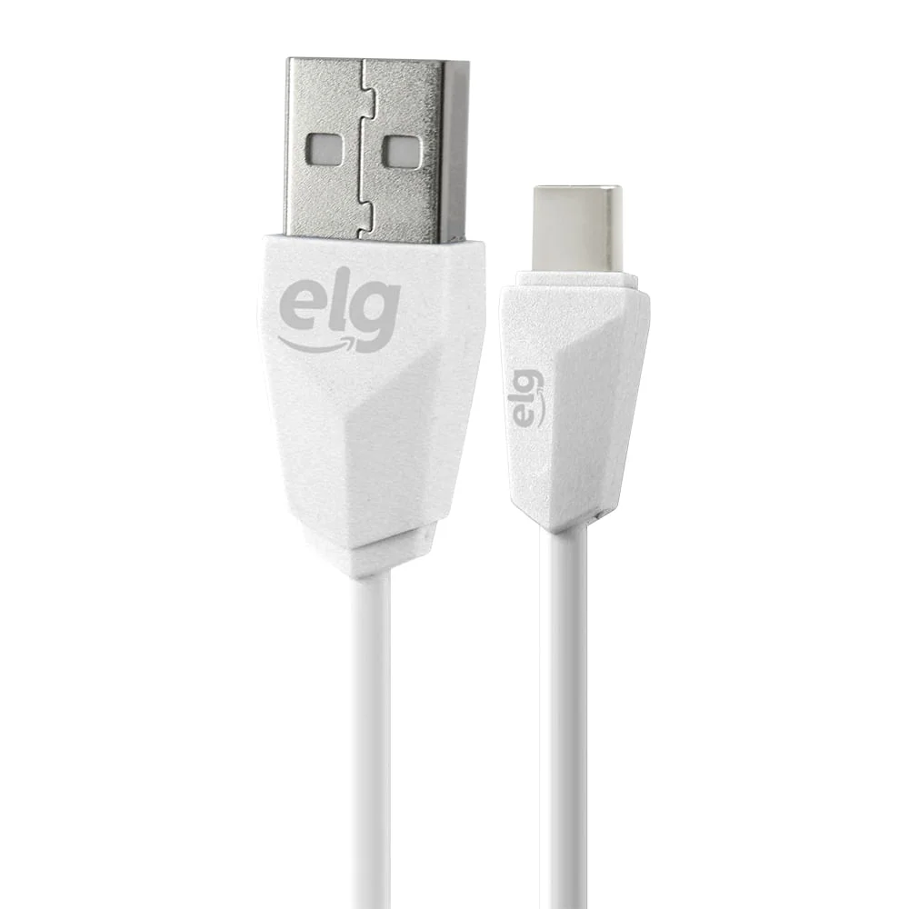 Imagem 1 de 4 do produto Cabo Usb Tipo-c Reversível Para Usb De 1,25 Metro Para Recarga E Sincronização - Tcusbe Branco