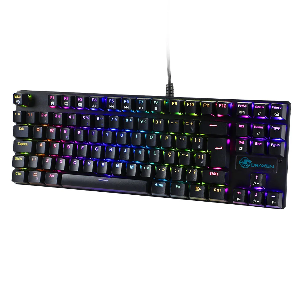 Imagem 3 de 5 do produto Teclado Mecanico Gamer, Switch Blue Outemu, RGB, Draxen - Dn200