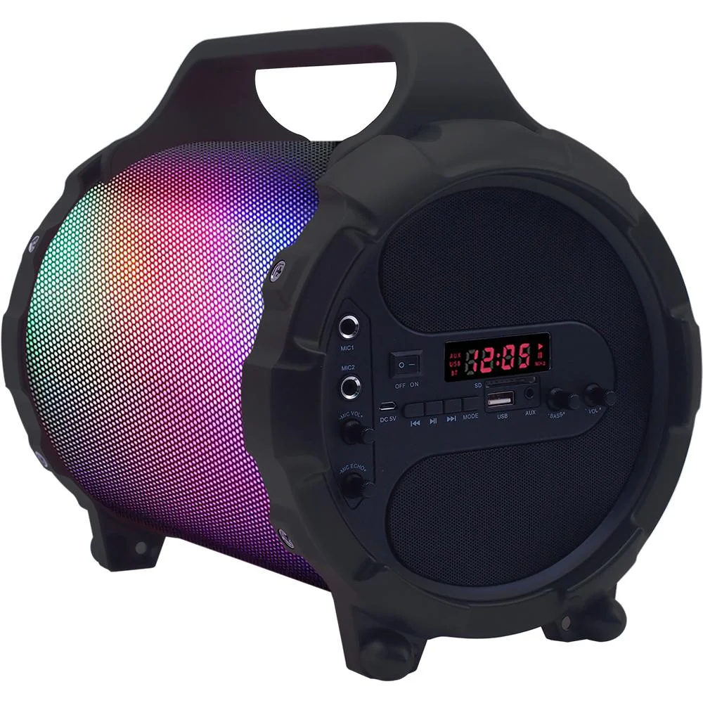 Imagem 3 de 5 do produto Caixa De Som Mymax Portátil 24w, Myzooka, 18W + 2x 3W, RGB, Bluetooth