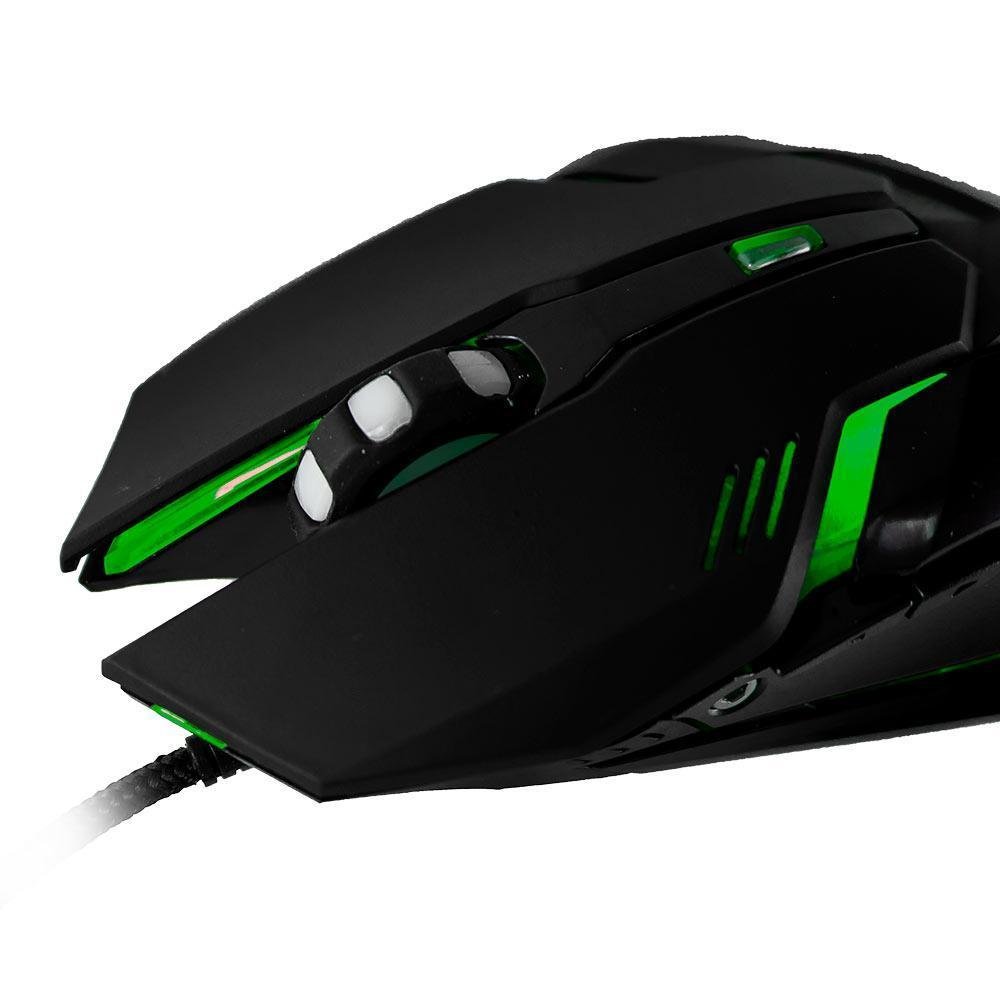 Imagem 5 de 5 do produto Mouse Gamer Arbor, 2400 Dpi, Com Led Verde - Mymax