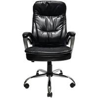Cadeira Office Mymax Presidente Deluxe, até 120kg, Giratória, Preto Menor preço em Cadeira Office Mymax Presidente Deluxe, até 120kg, Giratória, Preto