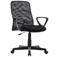 Cadeira Office Mymax, 110 Kg, Tela Mesh, Assento D24, Giratória, Preta