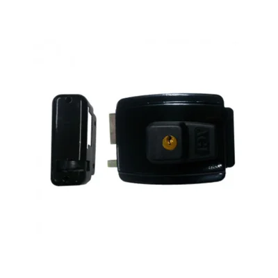 Fechadura Mini AGL 12V Preta 42MM Ch.simples