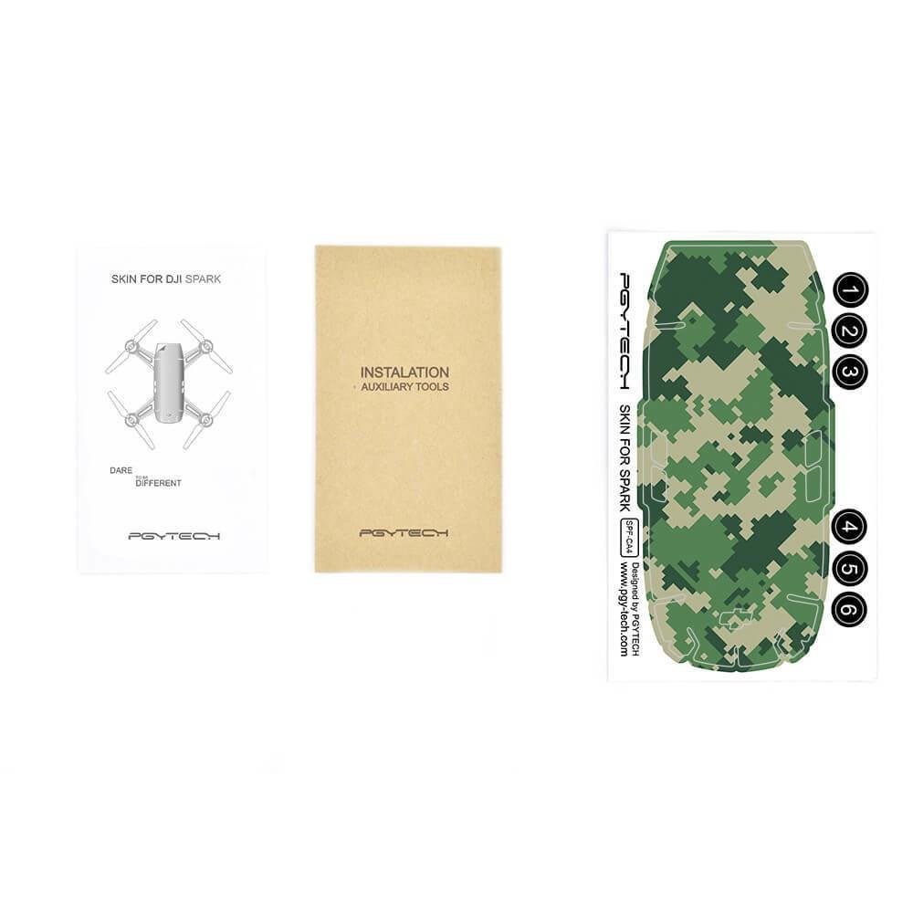 Adesivo Decorativo Pgytech Camuflado (ca4) Para Drone Dji Spark
