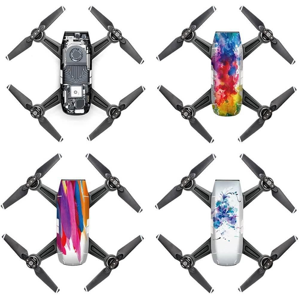 Imagem 4 de 5 do produto Conjunto Com 4 Adesivos Decorativos Pgytech Drone Dji Spark