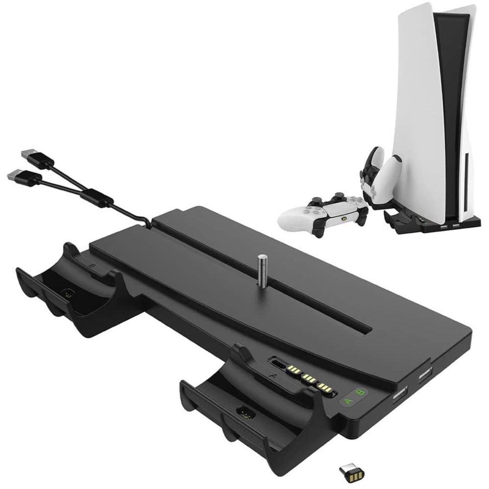 Stand Para Guardar Jogos Fone e Carregar Controle Ps5 Dobe Usb