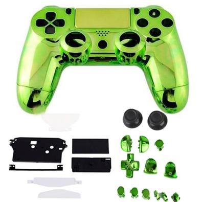 Carcaça Cromada para Controle Playstation 4 Completa ATENÇÃO: COMPATÍVEL COM OS MODELOS JDM-001, JDM-011 E JDM-020