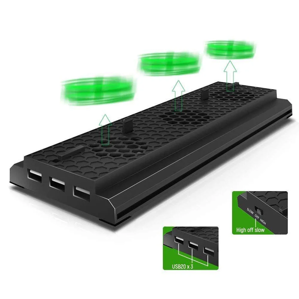 Imagem 2 de 5 do produto Kit De Acessorios XBOX One X 4 Em 1 Cooler Carregador Oferta