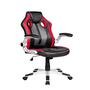Cadeira Gamer Pelegrin, Couro Pu Preta, Vermelha E Cinza - PEL-3009