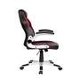 Cadeira Gamer Pelegrin, Couro Pu Preta, Vermelha E Cinza - PEL-3009