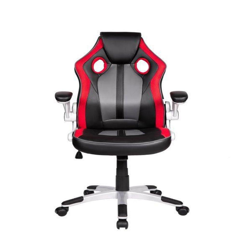 Cadeira Gamer Pelegrin, Couro Pu Preta, Vermelha E Cinza - PEL-3009 Cadeira Gamer Pelegrin, Couro Pu Preta, Vermelha E Cinza - PEL-3009