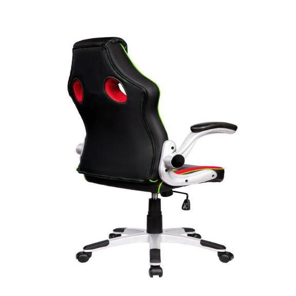 Cadeira Gamer Pelegrin, Couro Pu Preta, Vermelha E Verde - PEL-3009 Cadeira Gamer Pelegrin, Couro Pu Preta, Vermelha E Verde - PEL-3009