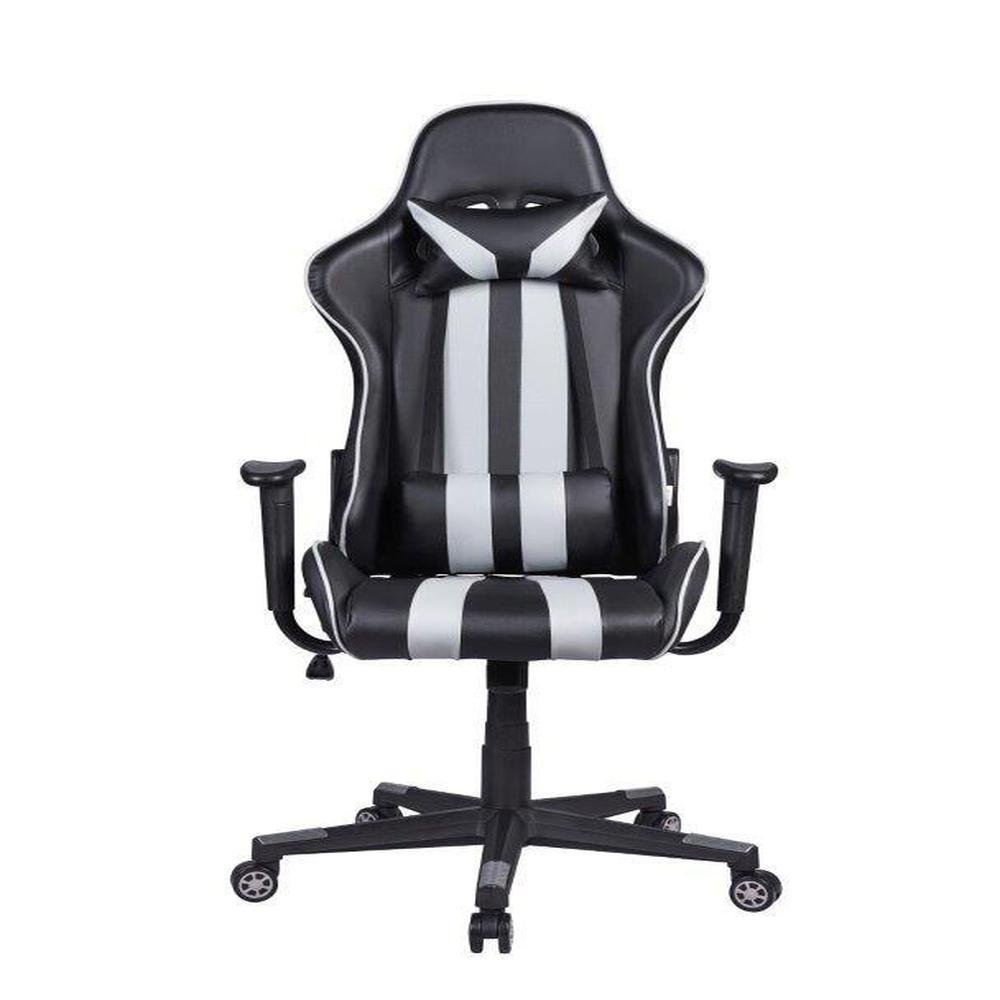 Imagem 5 de 5 do produto Cadeira Gamer Pelegrin Em Couro Pu, Reclinável, Preta E Cinza - PEL-3013