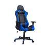 Cadeira Gamer Pelegrin, Em Couro PU, Reclinável, Preta E Azul - PEL-3012