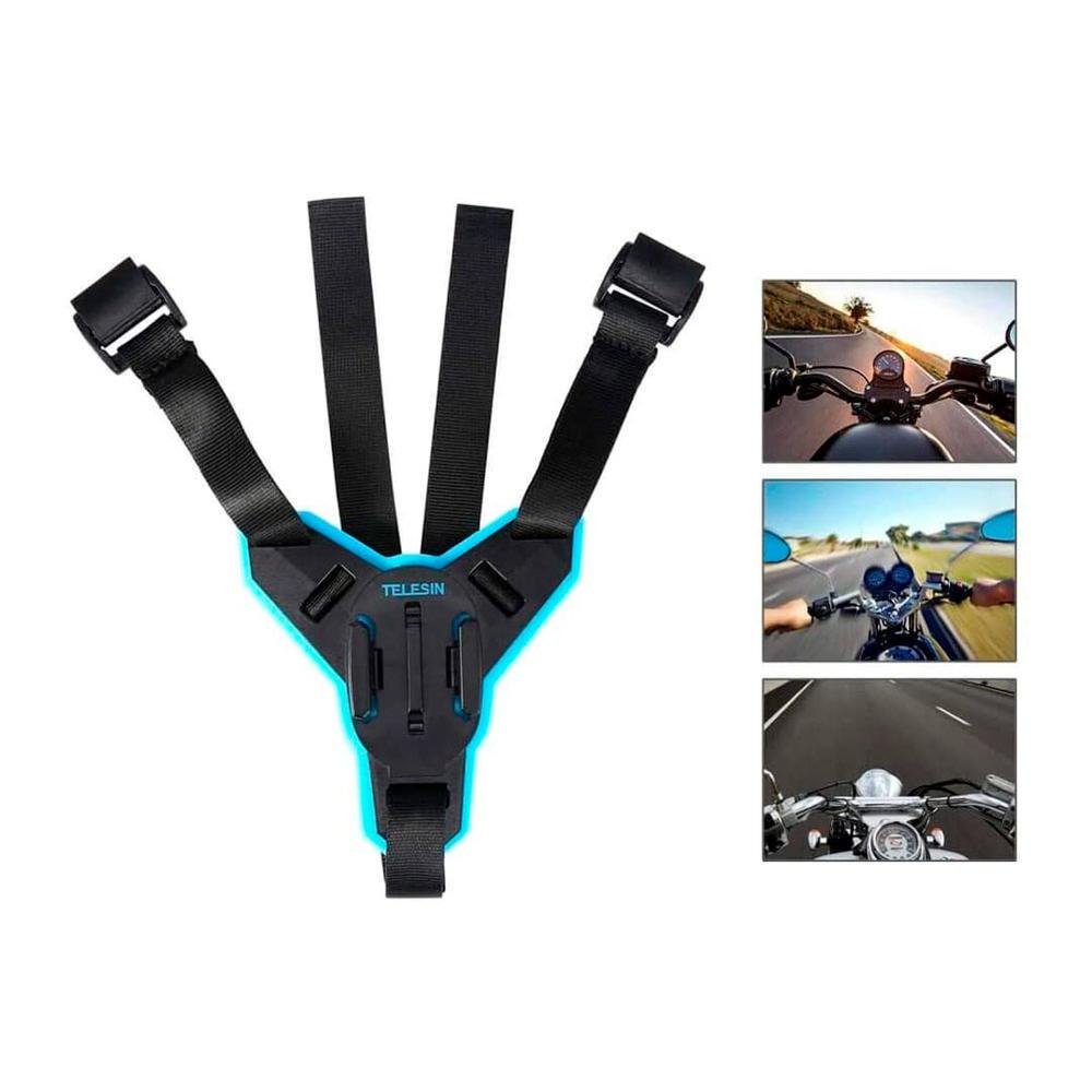 Imagem 2 de 5 do produto Suporte de Capacete Para Gopro ou Câmeras Similares - Telesin