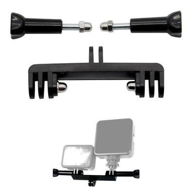 Adaptador Suporte Para Duas Câmeras Ou Flash Gopro E Similares