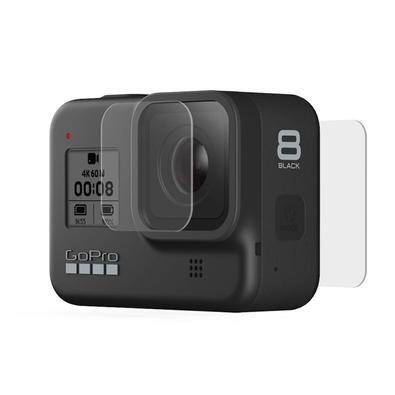 Películas De Vidro Para Lente E LCD, Traseiro, Gopro Hero 8 Black