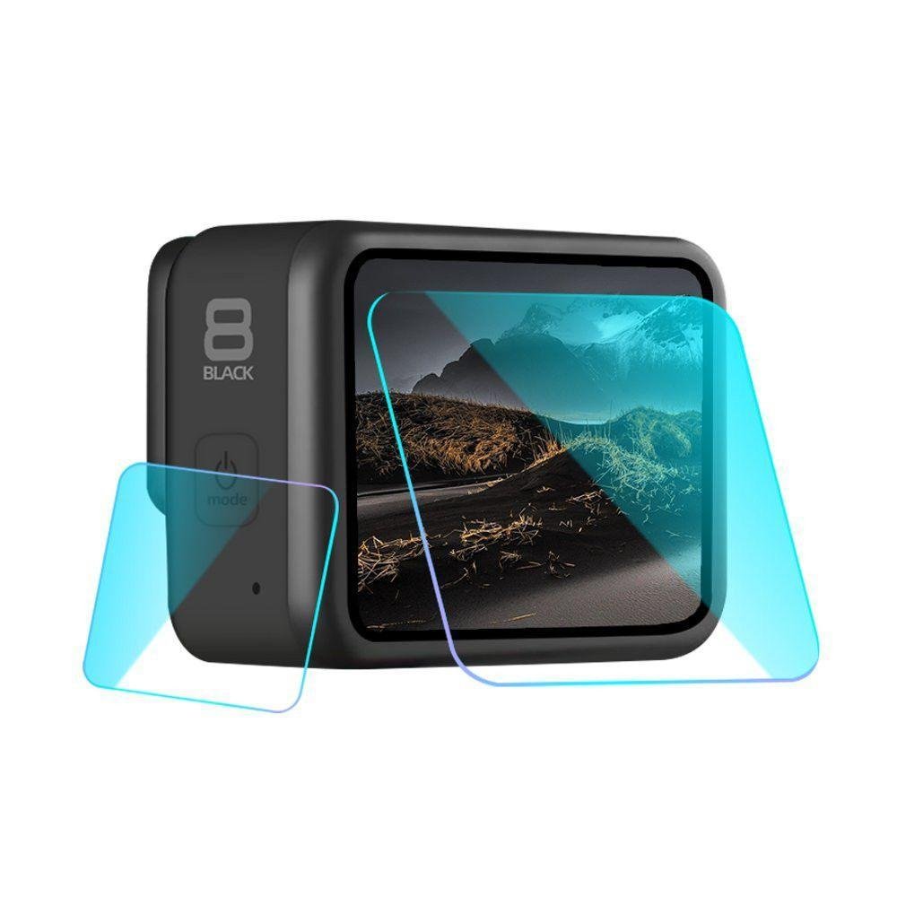 Imagem 2 de 4 do produto Películas De Vidro Para Lente E LCD, Traseiro, Gopro Hero 8 Black
