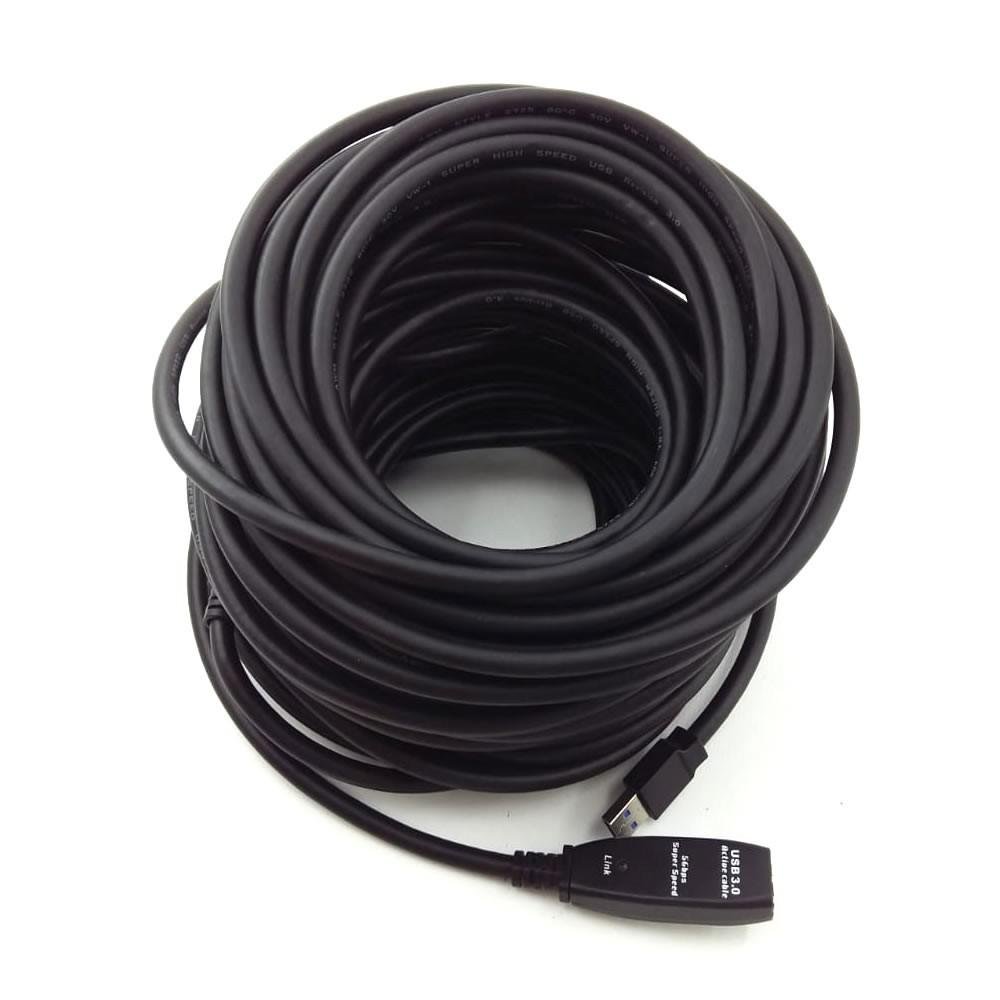Imagem 2 de 5 do produto Extensor Usb 3.0 Ativo Com Repetidor A Macho X A Fêmea 30 Metros