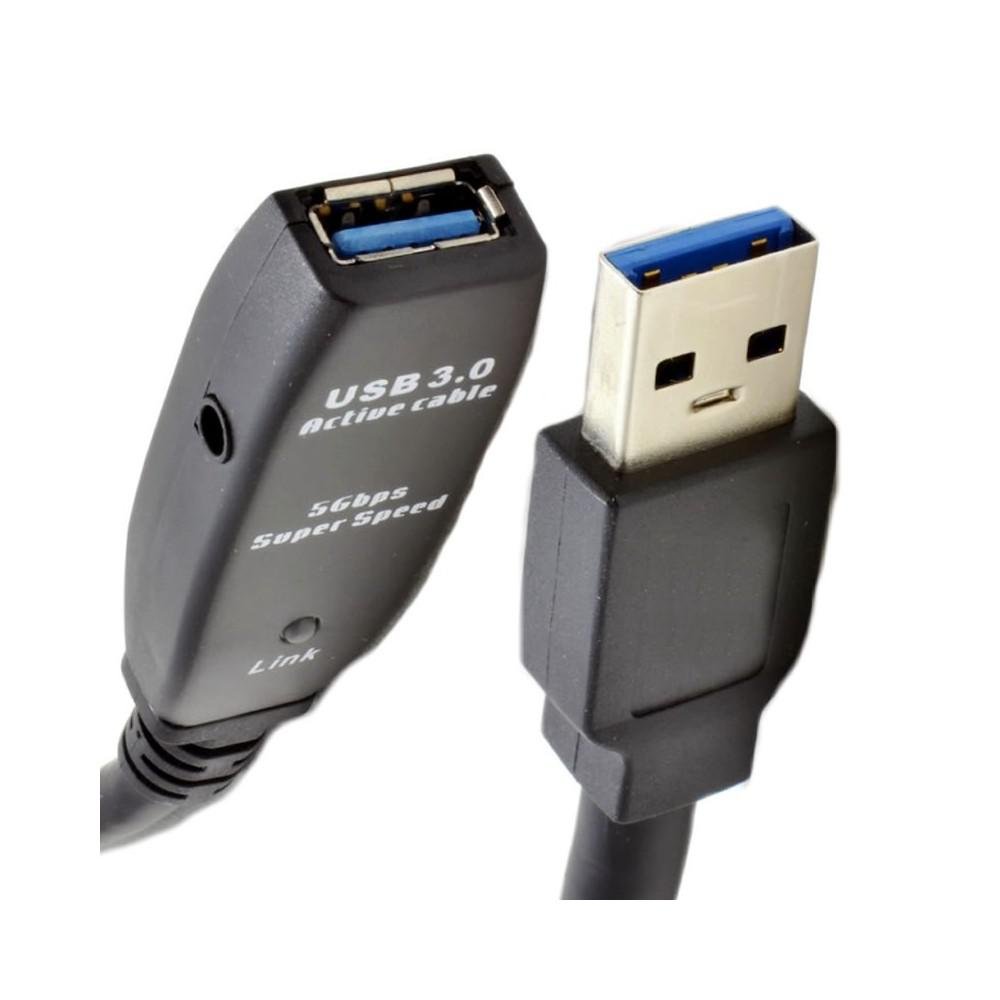 Imagem 4 de 5 do produto Extensor Usb 3.0 Ativo Com Repetidor A Macho X A Fêmea 30 Metros