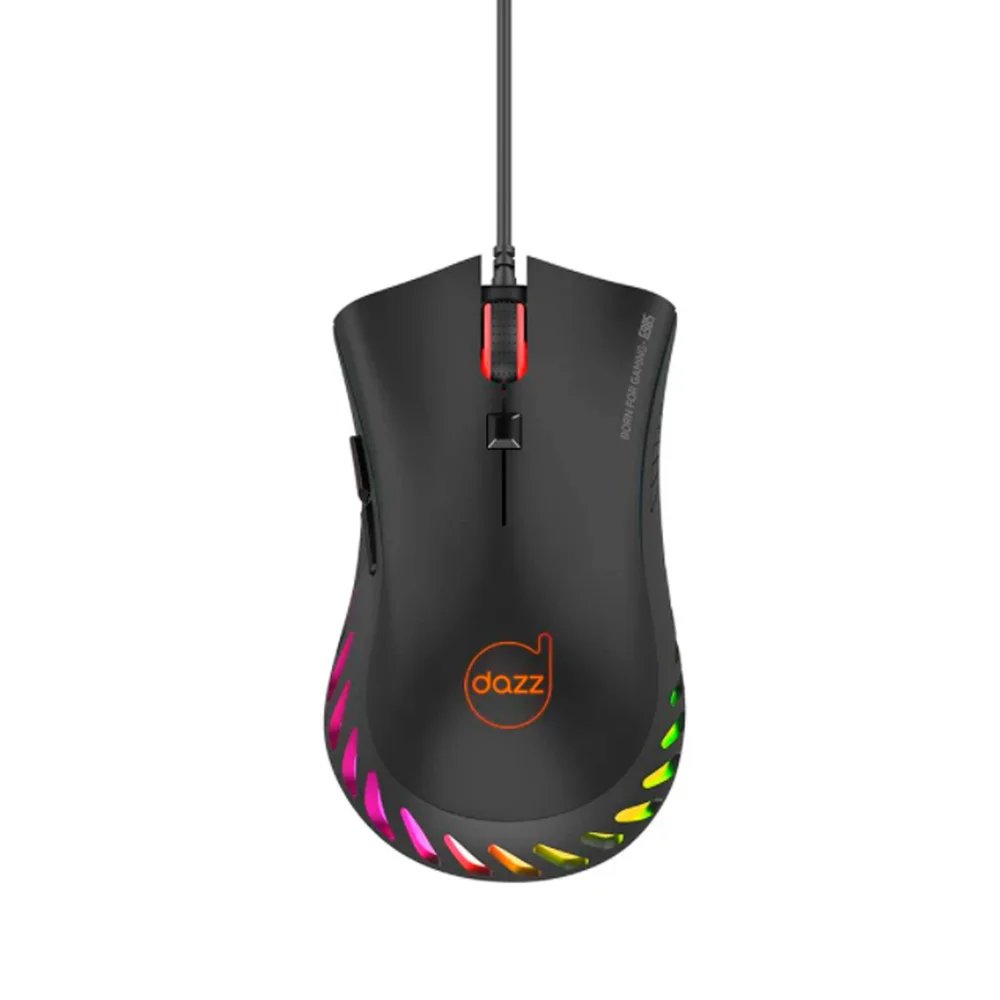 Imagem 2 de 3 do produto Mouse Gamer Dazz Deathstroke Com Fio, RGB, 10000 DPI, 7 botões - 62000035