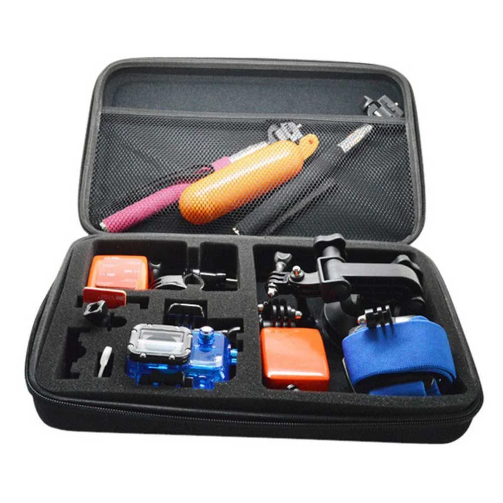 Imagem 2 de 5 do produto Bag Case Grande Para Câmeras Gopro Hero Sjcam Xiaomi