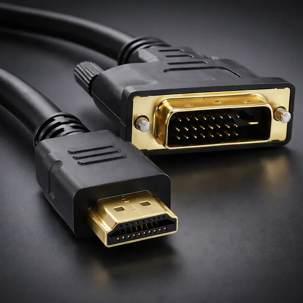 Imagem 2 de 5 do produto Cabo Hdmi Para Dvi 24+1 Conector Ouro Wincabos De 10 Metros