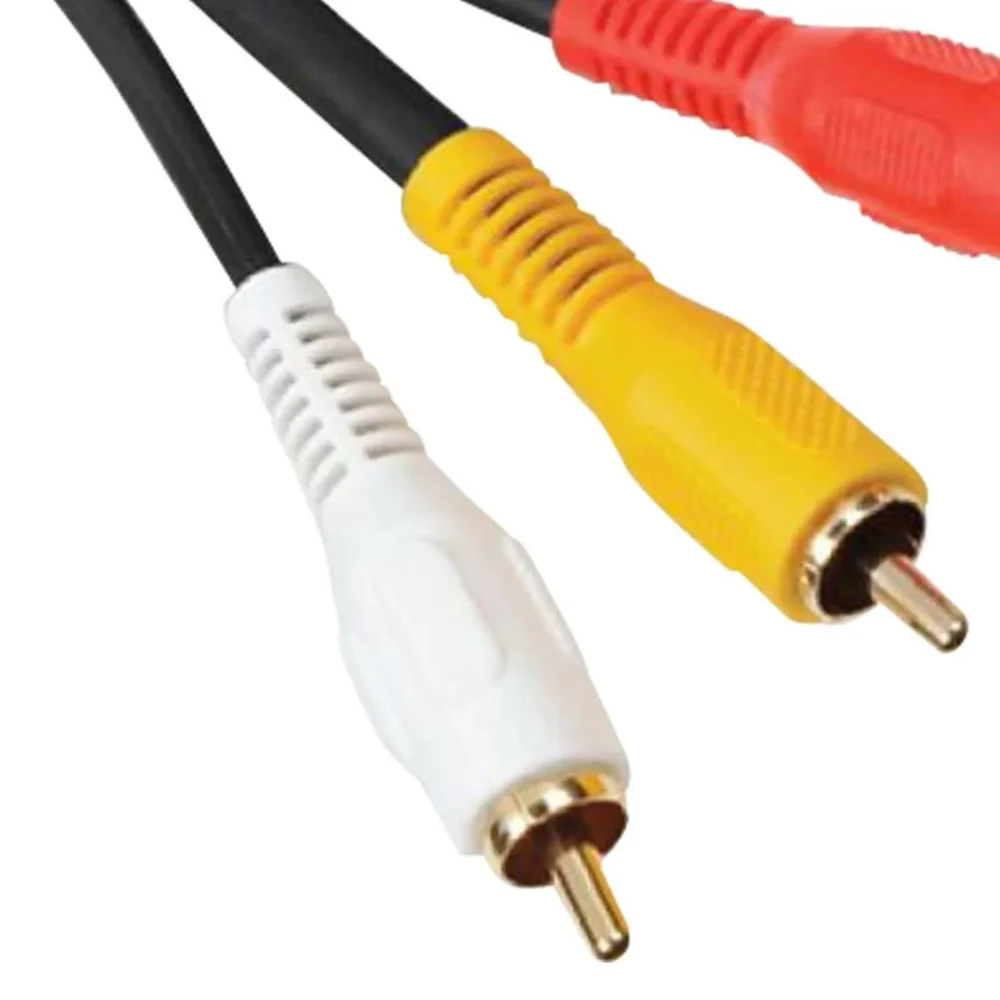 Imagem 2 de 5 do produto Cabo 3 Rca Macho X 3 Rca Macho Com Coaxial 1,8m Cbrc0020 Preto Storm