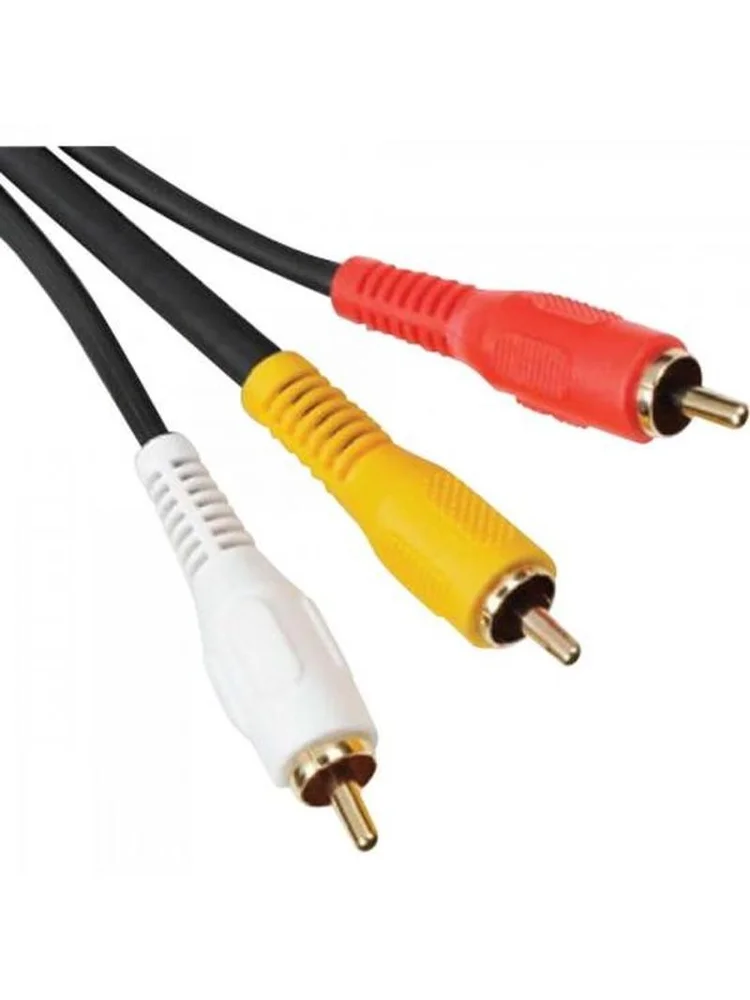Imagem 4 de 5 do produto Cabo 3 Rca Macho X 3 Rca Macho Com Coaxial 1,8m Cbrc0020 Preto Storm