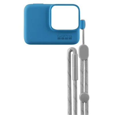 Capa Protetora + Cordão GoPro - Cor: Azul