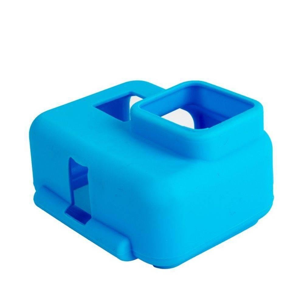 Imagem 3 de 5 do produto Capa Protetora Silicone Azul Para Câmeras Gopro Hero 5/6/7 Black
