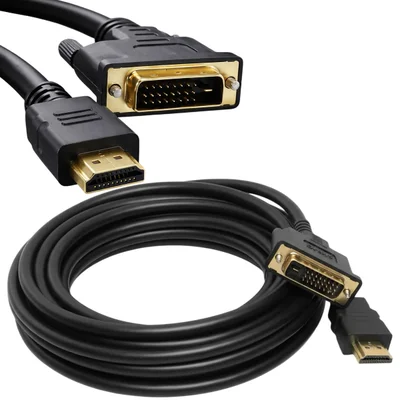 Cabo Hdmi 2.0 X Dvi 24+1 Conectores Ouro Blindado de 15 Metros
