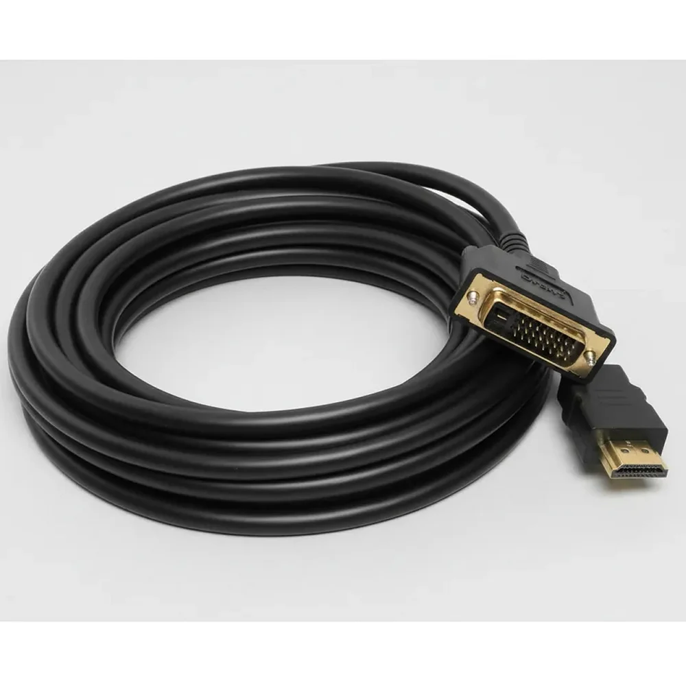 Imagem 2 de 5 do produto Cabo Hdmi 2.0 X Dvi 24+1 Conectores Ouro Blindado de 15 Metros
