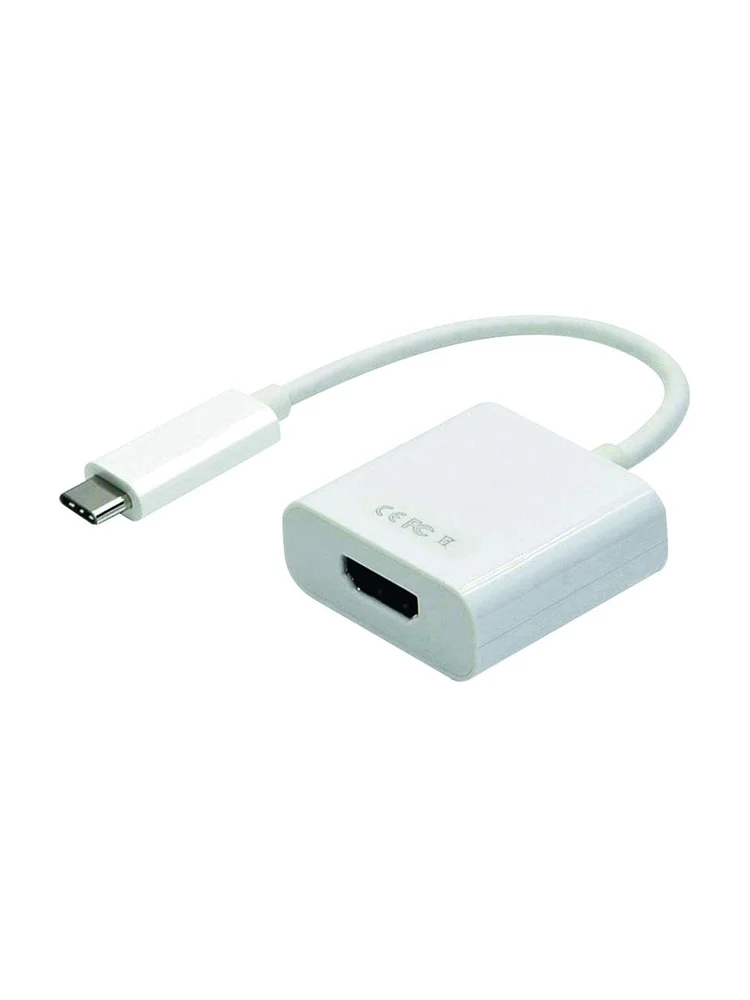 Imagem 2 de 5 do produto Cabo Adaptador USB Tipo C Macho Para HDMI Femea Storm Adap0056 Branca