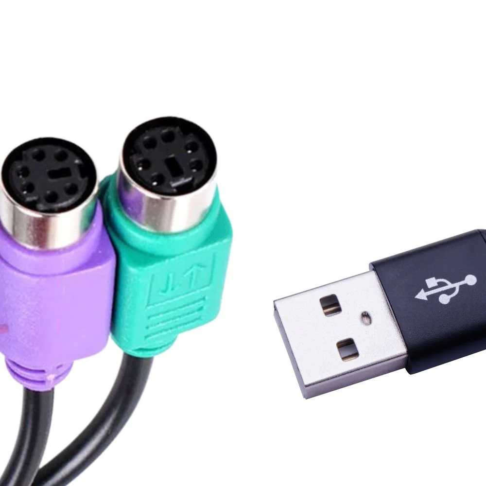 Imagem 4 de 5 do produto Cabo Adaptador PS2 Fêmea X USB Macho, 30cm - USBPS-2